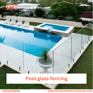 Pool glass fencing