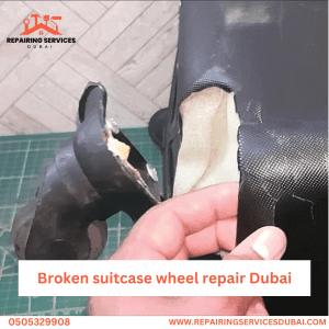 Broken suitcase wheel repair Dubai