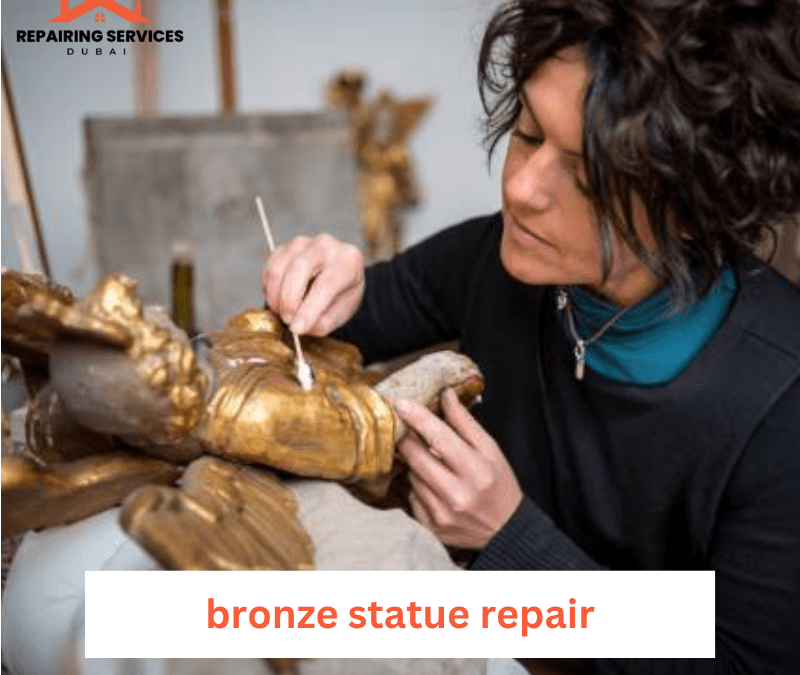 Bronze statue repair